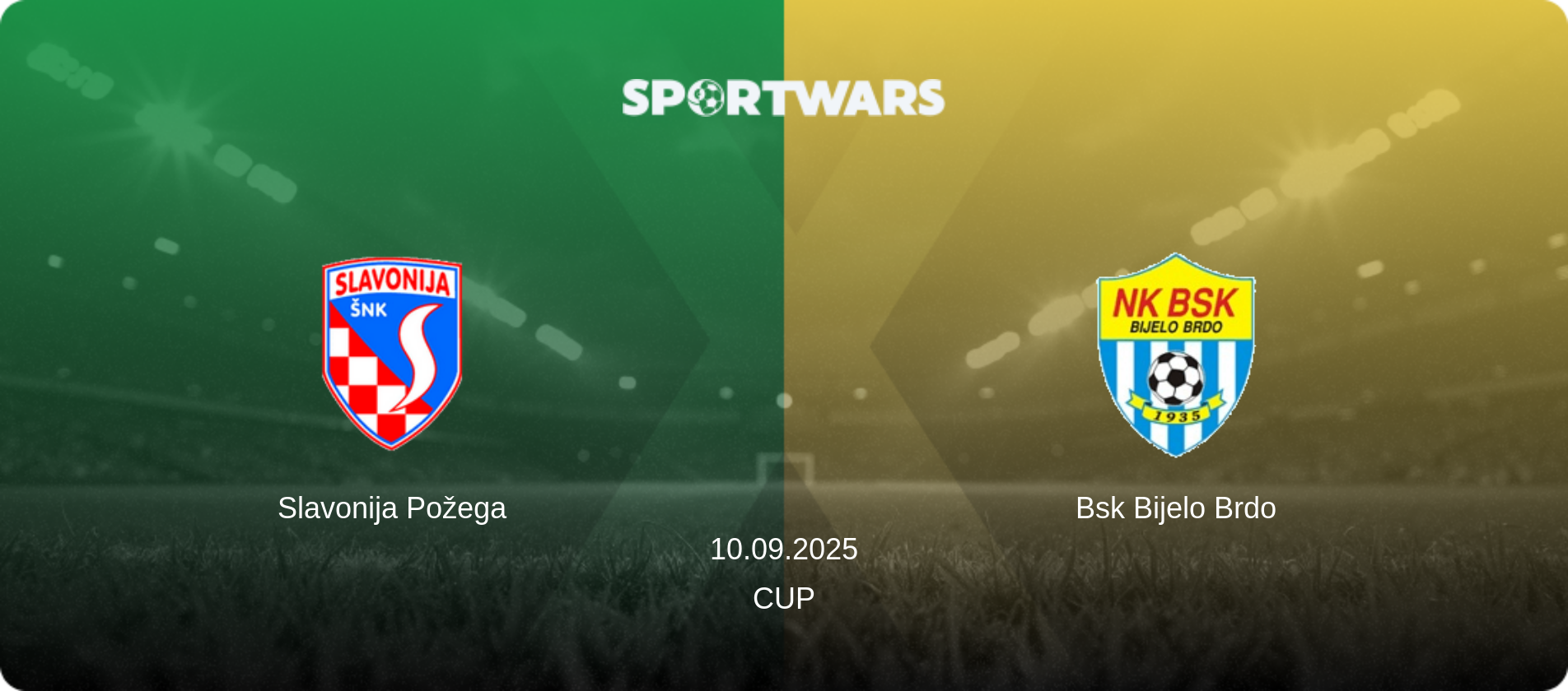 Slavonija Požega — Bsk Bijelo Brdo, 10.09.2025 — Cup (match preview)