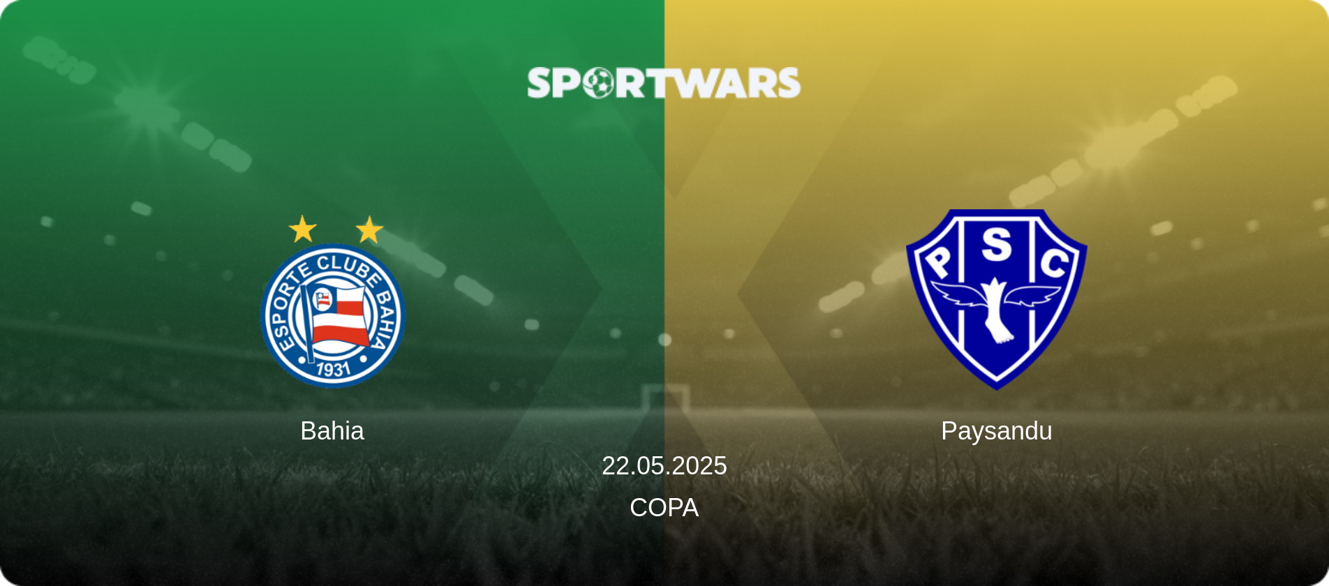 Bahia — Paysandu, 22.05.2025 — Copa (match preview)