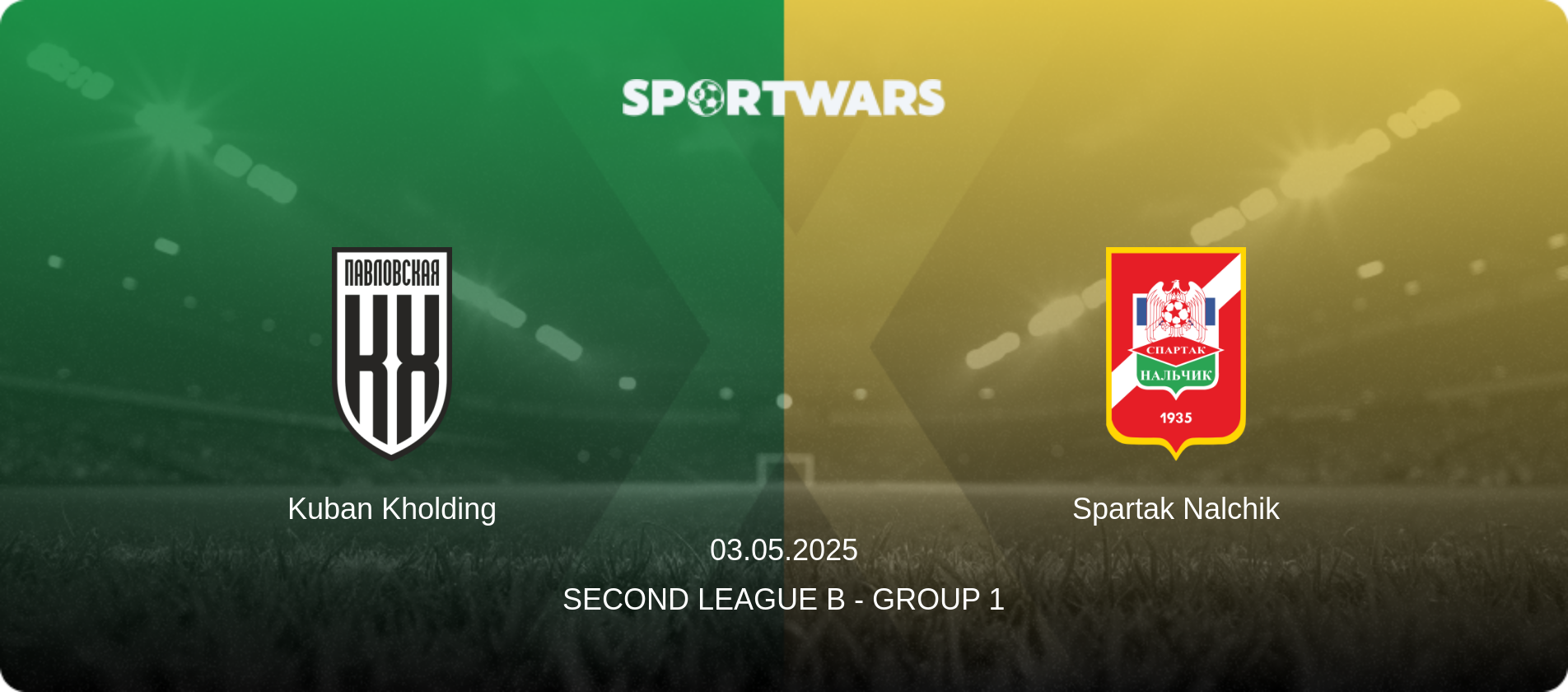 Kuban Kholding — Spartak Nalchik, 03.05.2025 — Second League B - Group 1 (match preview)
