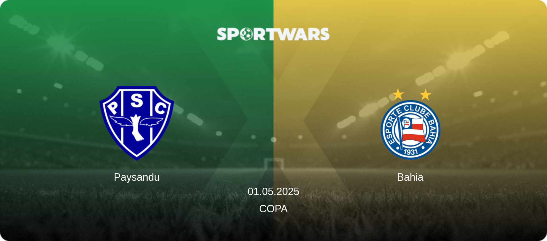 Paysandu — Bahia, 01.05.2025 — Copa (match preview)