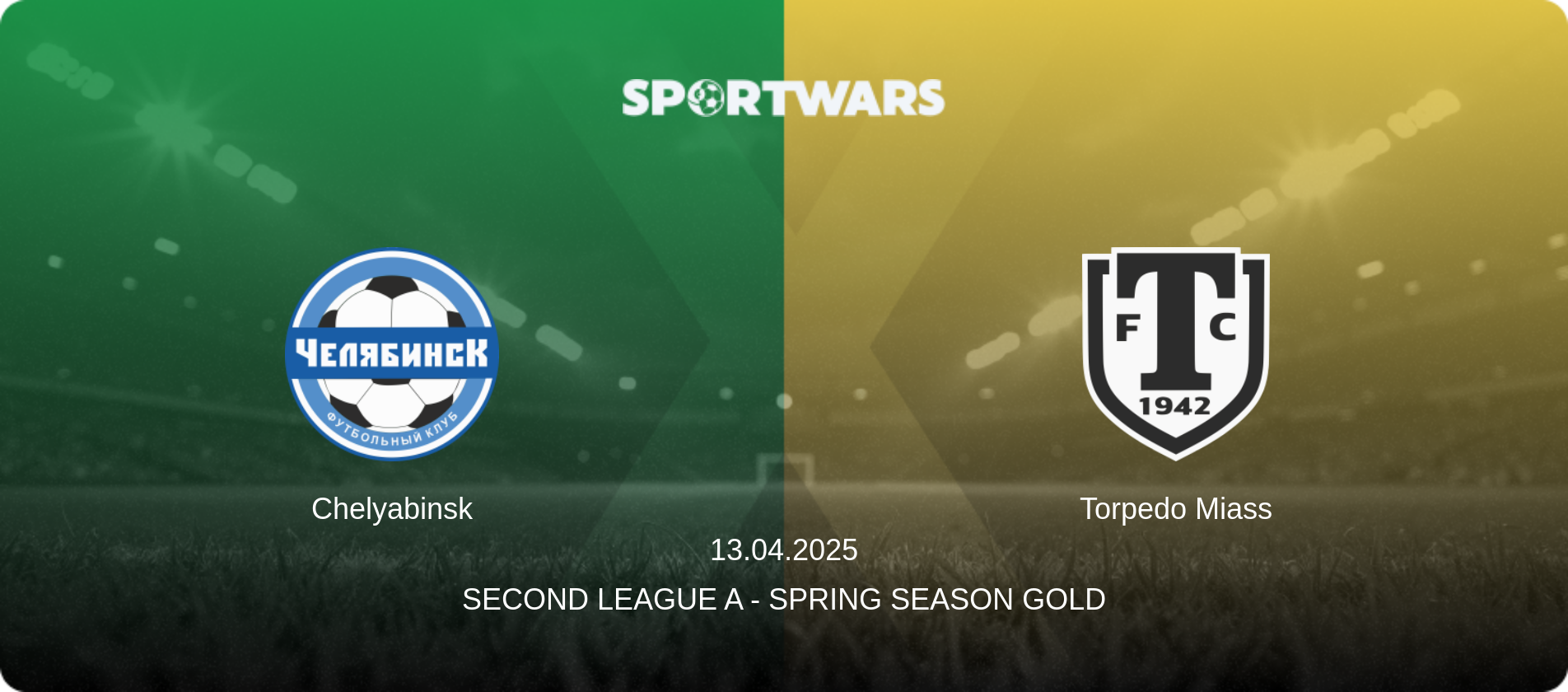 Chelyabinsk — Torpedo Miass, 13.04.2025 — Second League A - Spring Season Gold (match preview)