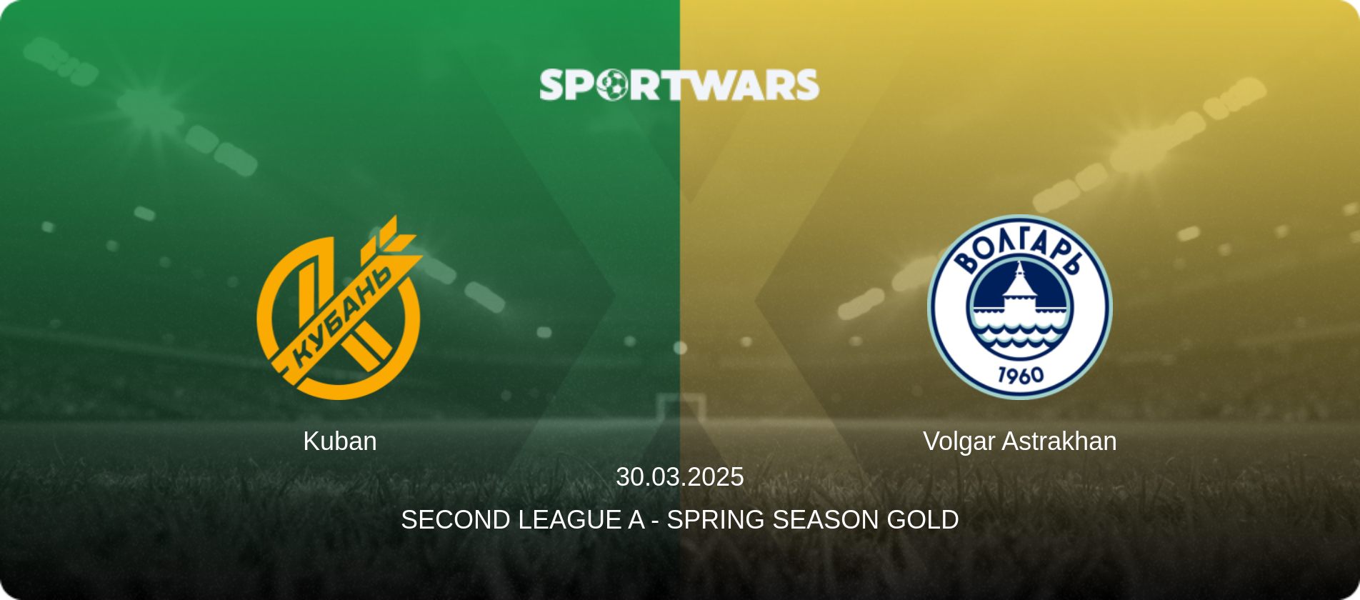Kuban — Volgar Astrakhan, 30.03.2025 — Second League A - Spring Season Gold (match preview)