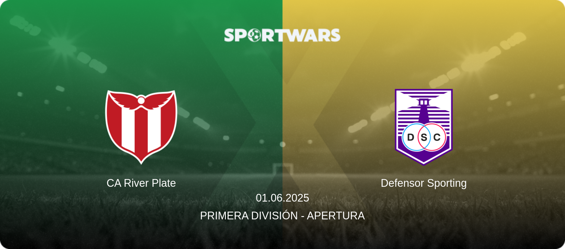 CA River Plate — Defensor Sporting, 01.06.2025 — Primera División - Apertura (match preview)