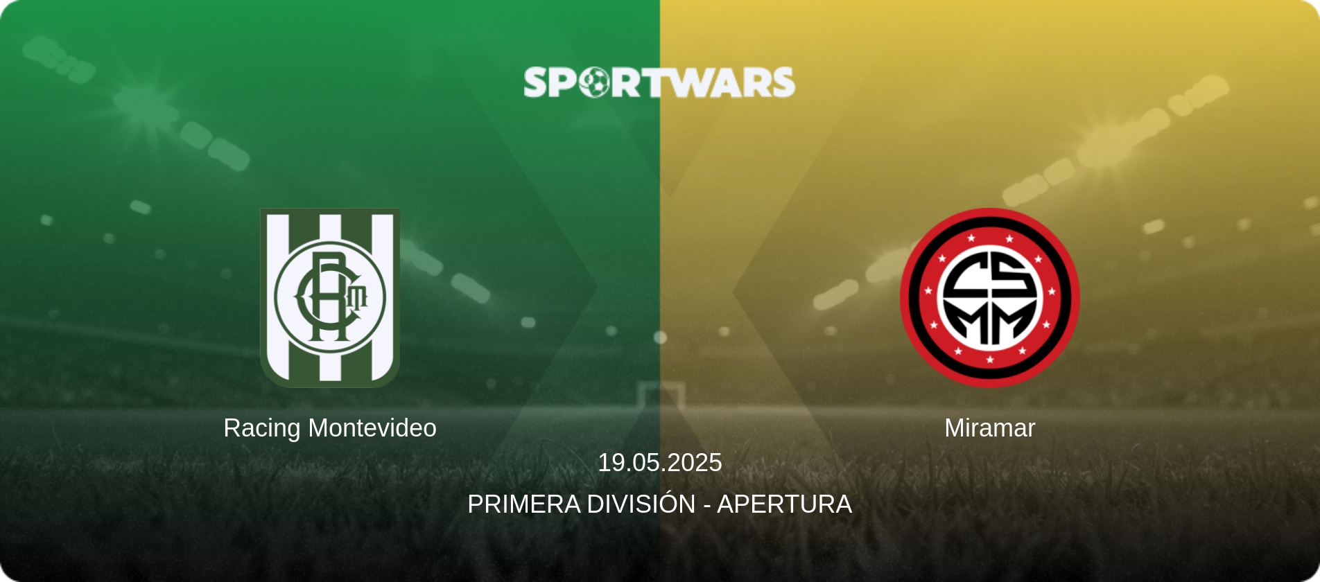 Racing Montevideo — Miramar, 19.05.2025 — Primera División - Apertura (match preview)