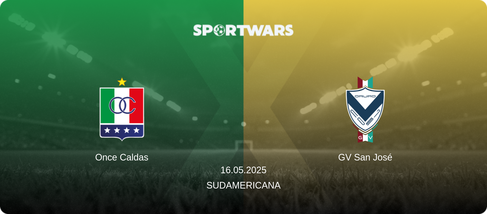 Once Caldas — GV San José, 16.05.2025 — Sudamericana (match preview)