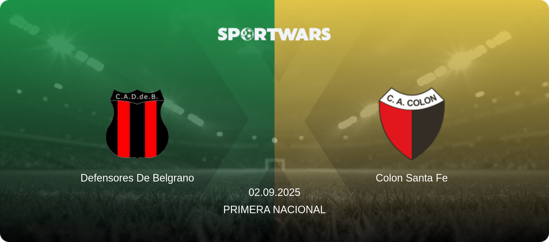Defensores De Belgrano — Colon Santa Fe, 02.09.2025 — Primera Nacional (match preview)