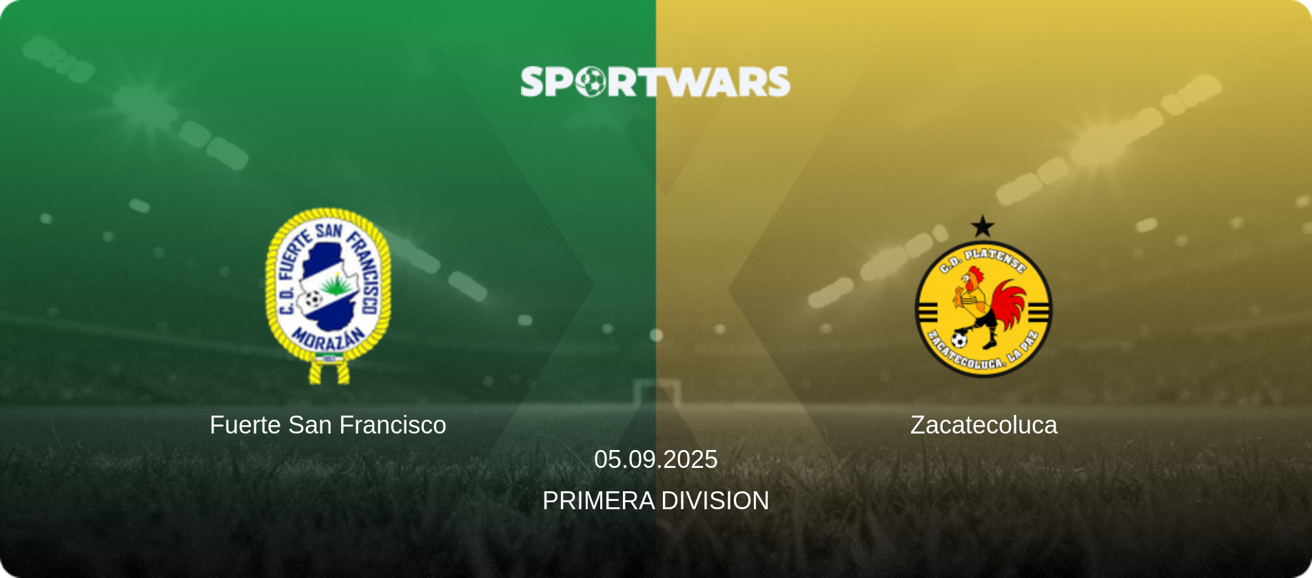 Fuerte San Francisco — Zacatecoluca, 05.09.2025 — Primera Division (match preview)