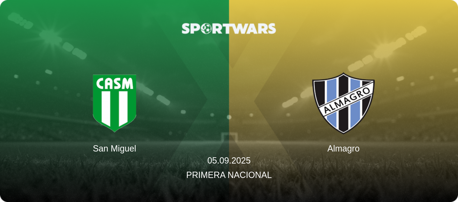 San Miguel — Almagro, 05.09.2025 — Primera Nacional (match preview)