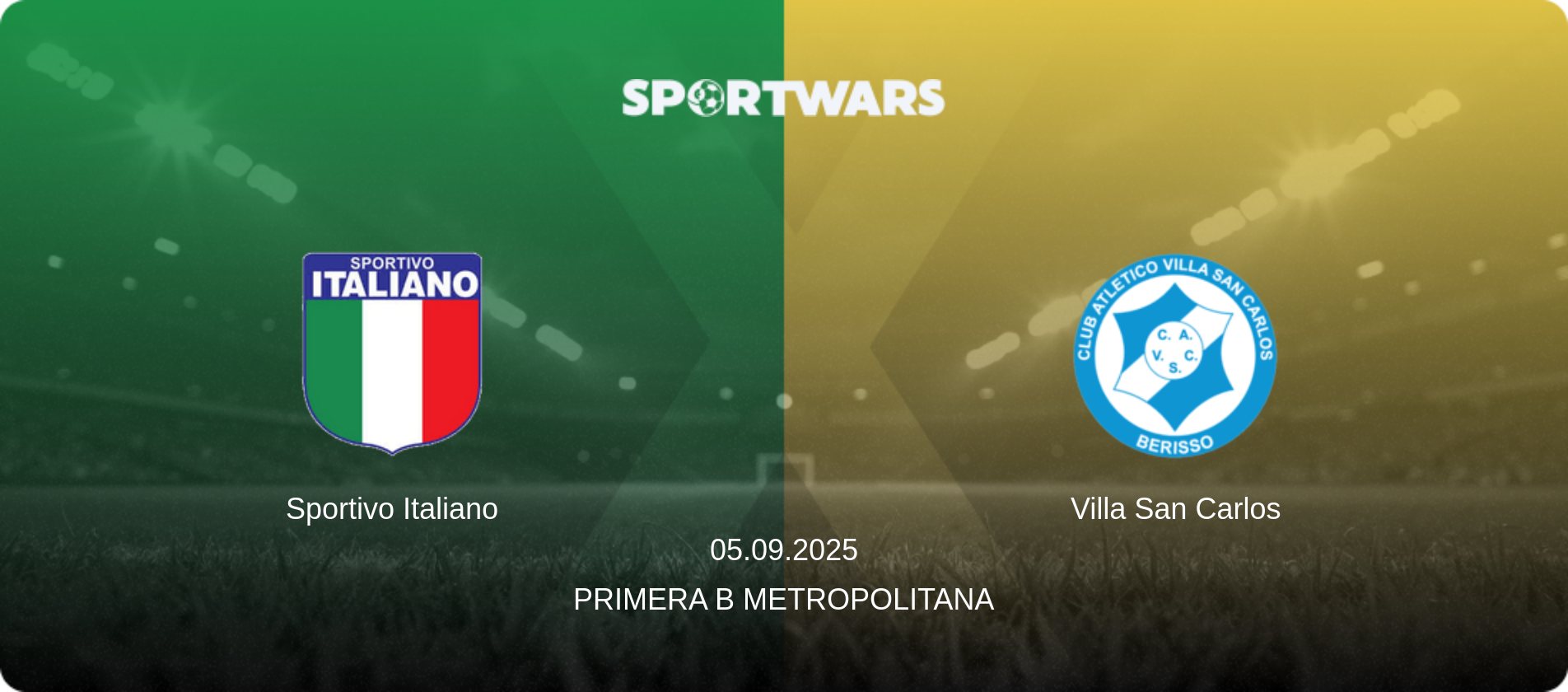 Sportivo Italiano — Villa San Carlos, 05.09.2025 — Primera B Metropolitana (match preview)