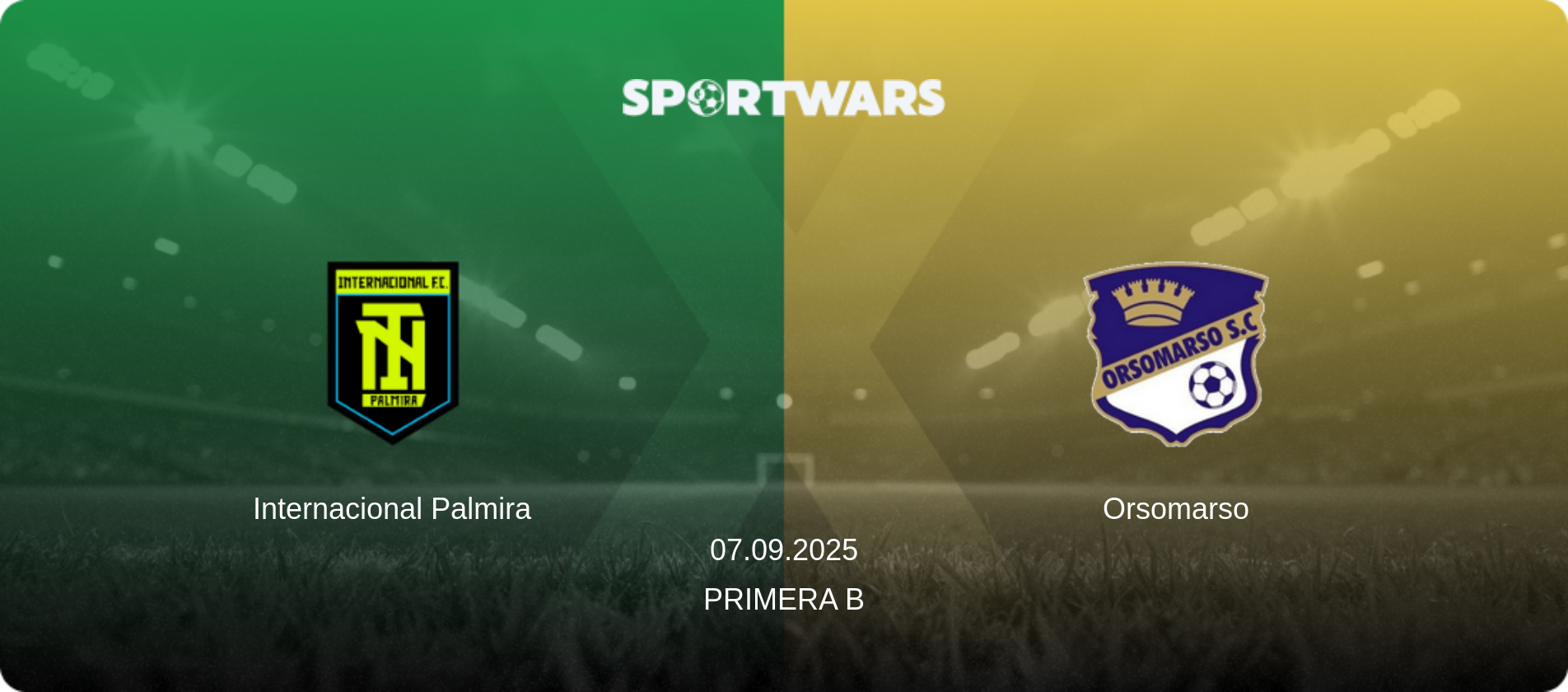 Internacional Palmira — Orsomarso, 07.09.2025 — Primera B (match preview)