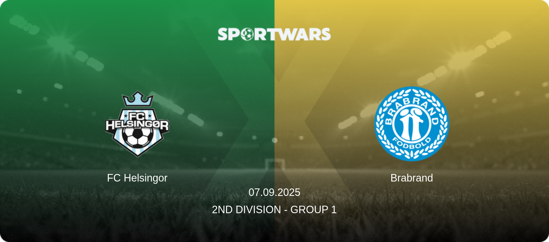 FC Helsingor — Brabrand, 07.09.2025 — 2nd Division - Group 1 (match preview)