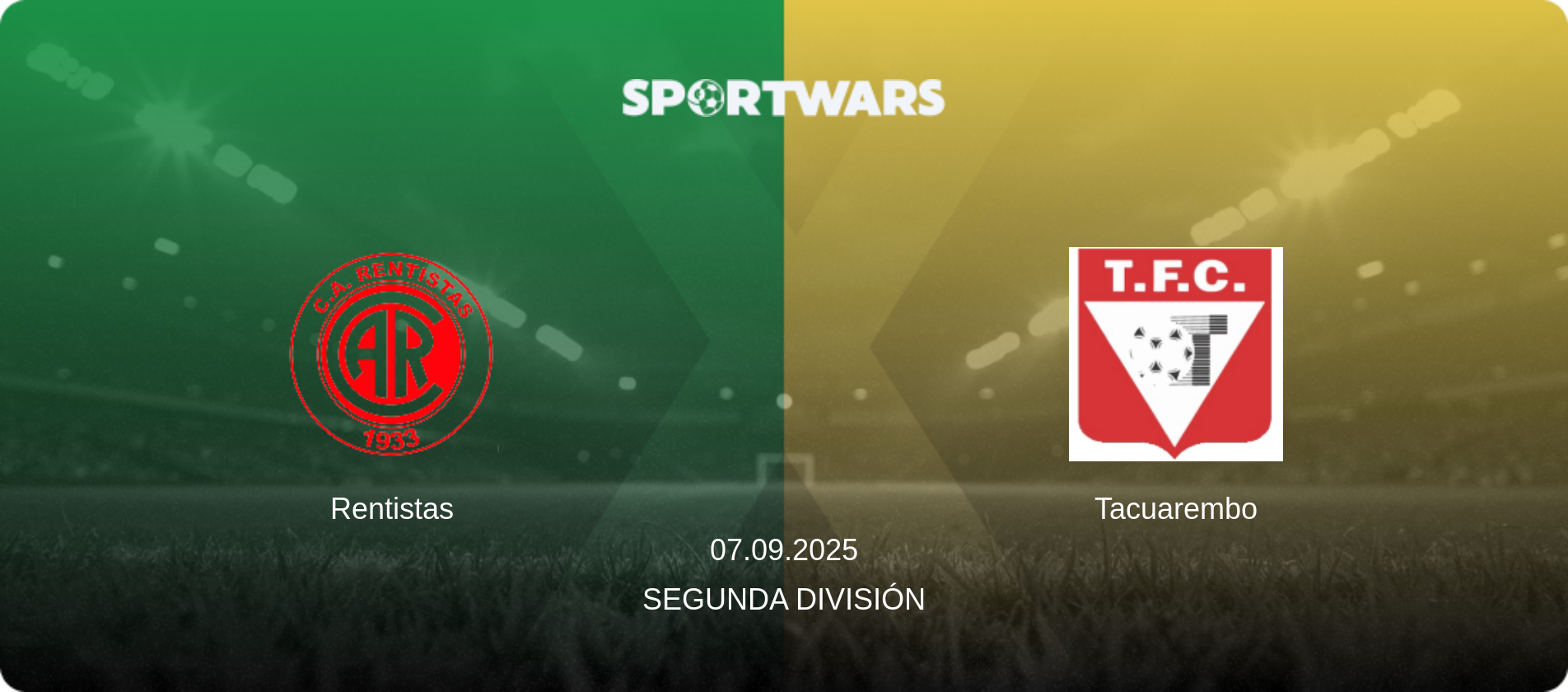 Rentistas — Tacuarembo, 07.09.2025 — Segunda División (match preview)