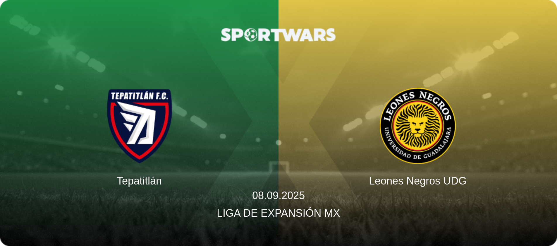 Tepatitlán — Leones Negros UDG, 08.09.2025 — Liga de Expansión MX (match preview)