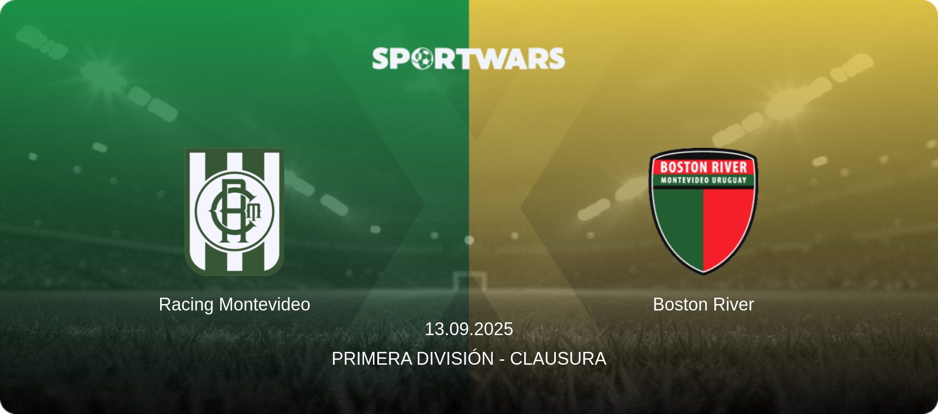 Racing Montevideo — Boston River, 13.09.2025 — Primera División - Clausura (match preview)