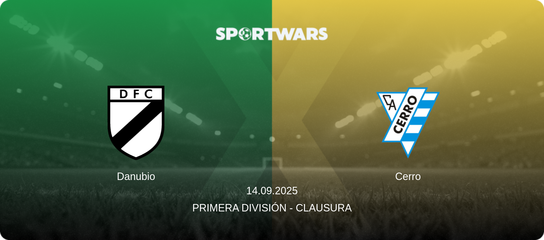 Danubio — Cerro, 14.09.2025 — Primera División - Clausura (match preview)