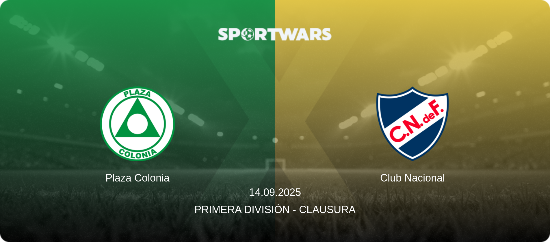 Plaza Colonia — Club Nacional, 14.09.2025 — Primera División - Clausura (match preview)
