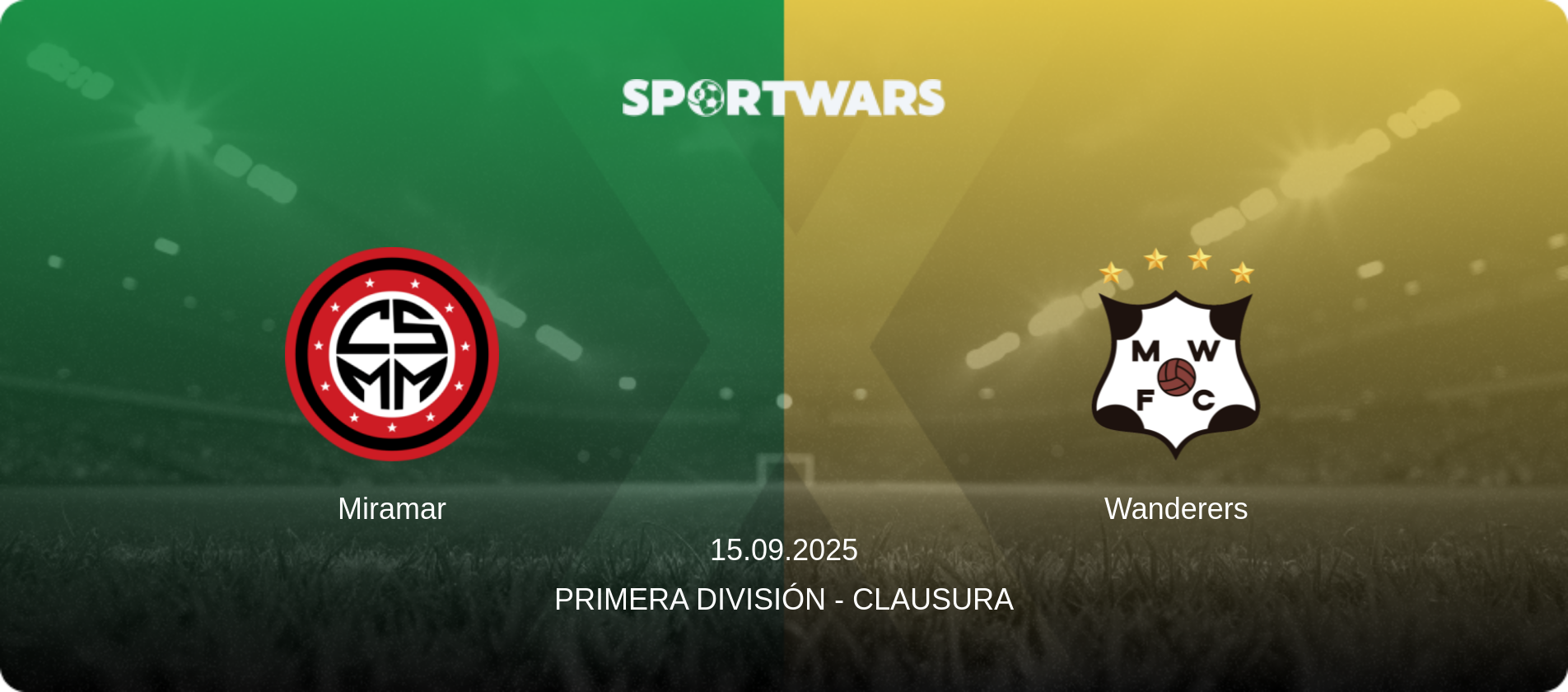 Miramar — Wanderers, 15.09.2025 — Primera División - Clausura (match preview)