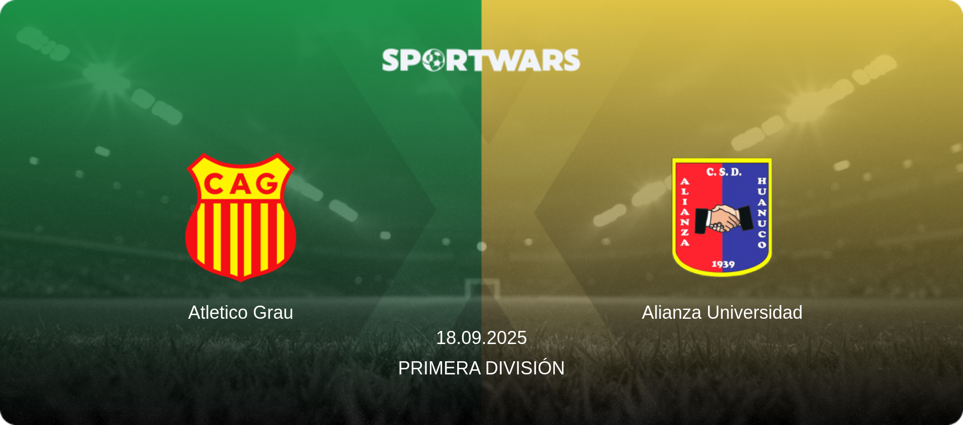 Atletico Grau — Alianza Universidad, 18.09.2025 — Primera División (match preview)