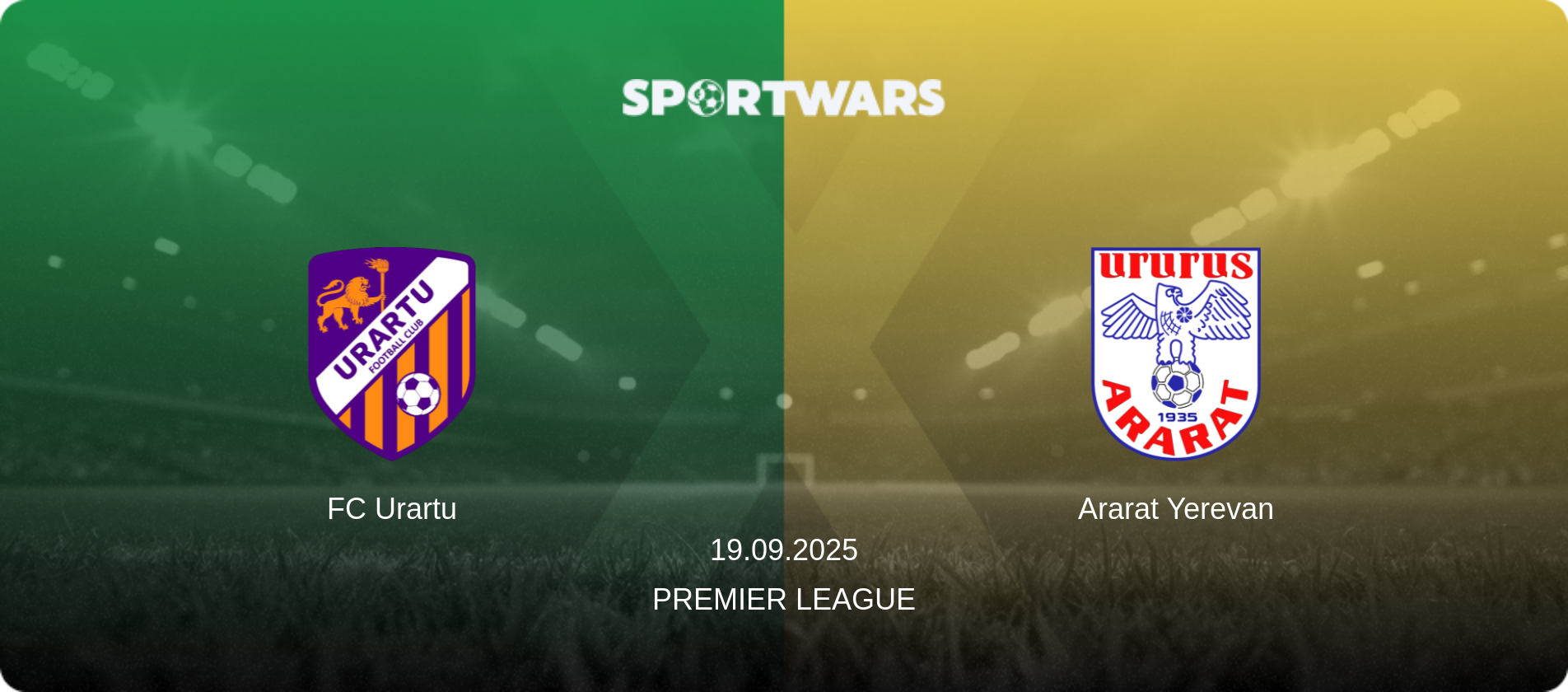 FC Urartu — Ararat Yerevan, 19.09.2025 — Premier League (match preview)
