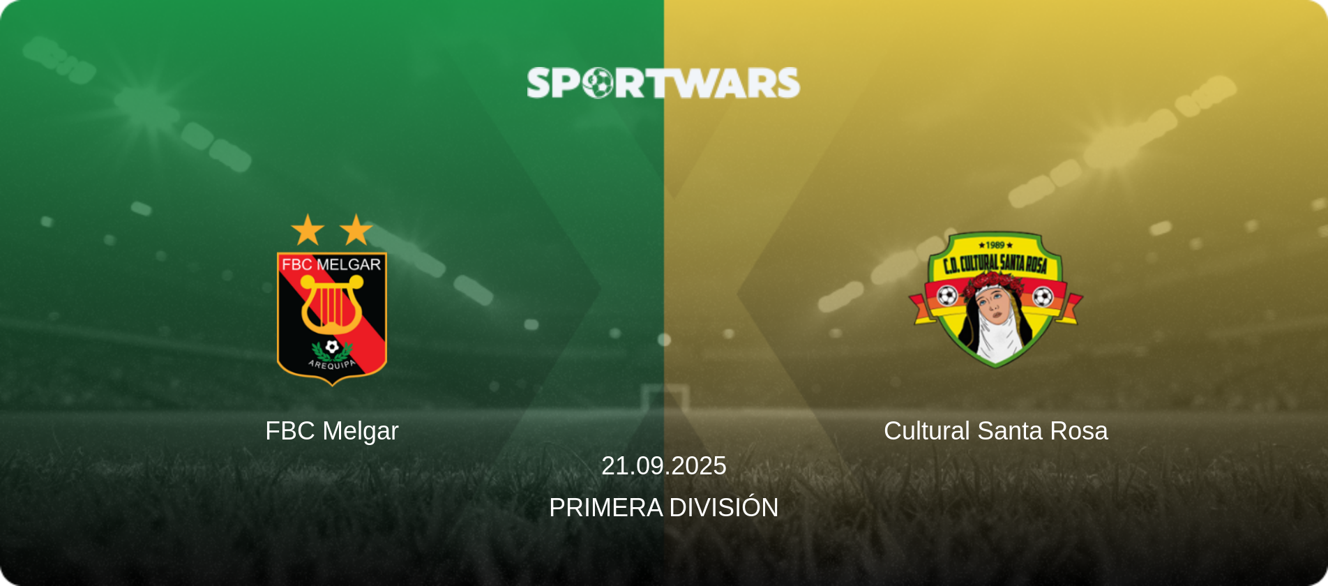 FBC Melgar — Cultural Santa Rosa, 21.09.2025 — Primera División (match preview)