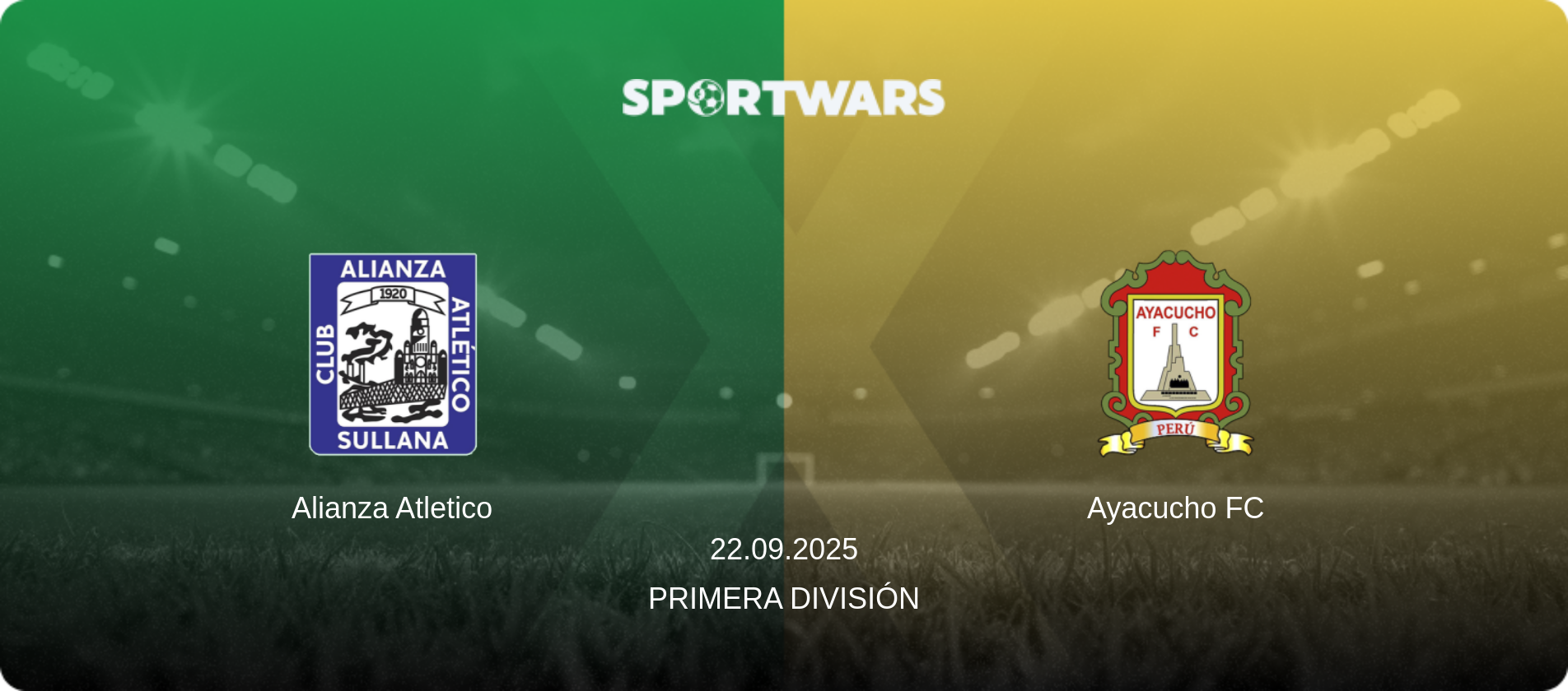 Alianza Atletico — Ayacucho FC, 22.09.2025 — Primera División (match preview)