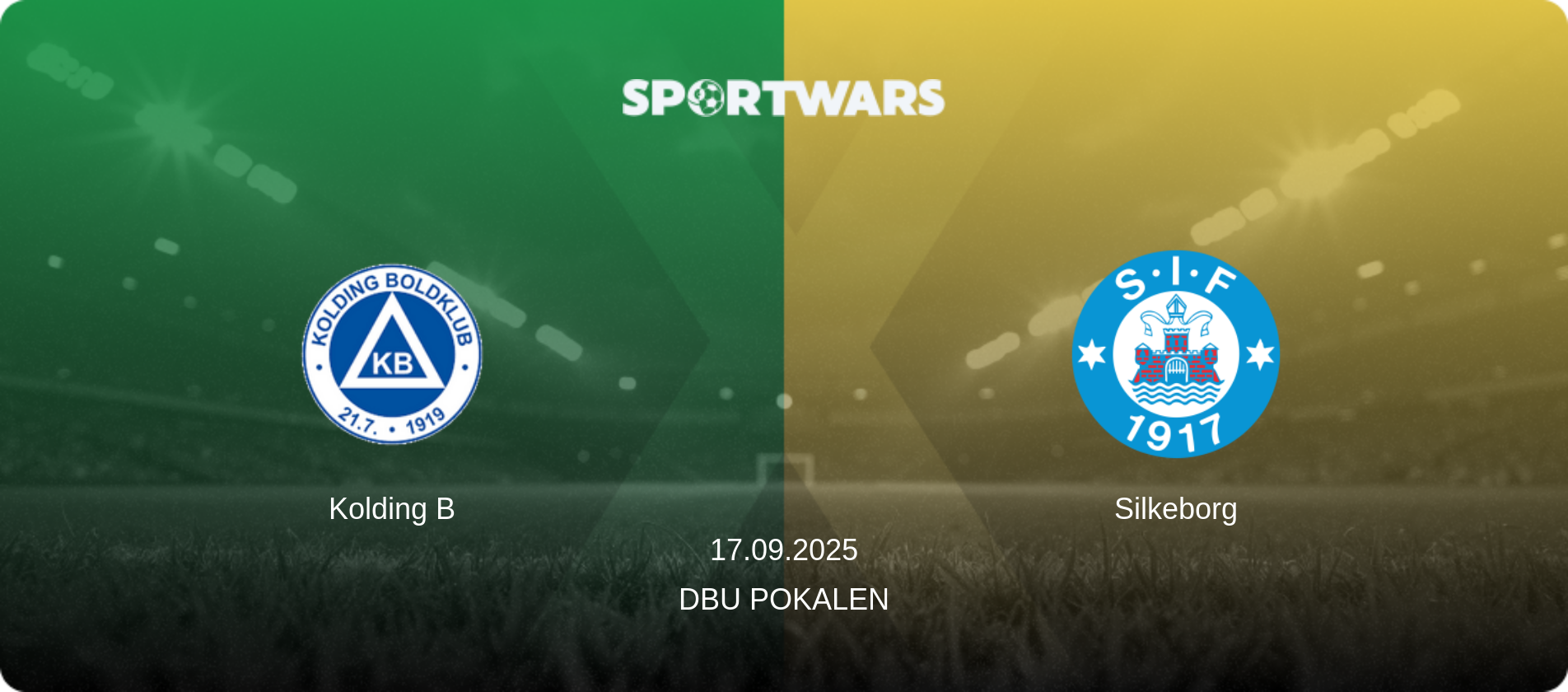 Kolding B — Silkeborg, 17.09.2025 — DBU Pokalen (match preview)