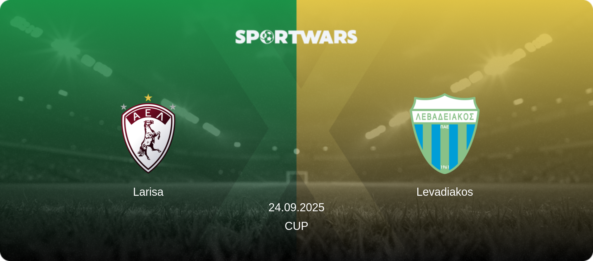 Larisa — Levadiakos, 24.09.2025 — Cup (match preview)