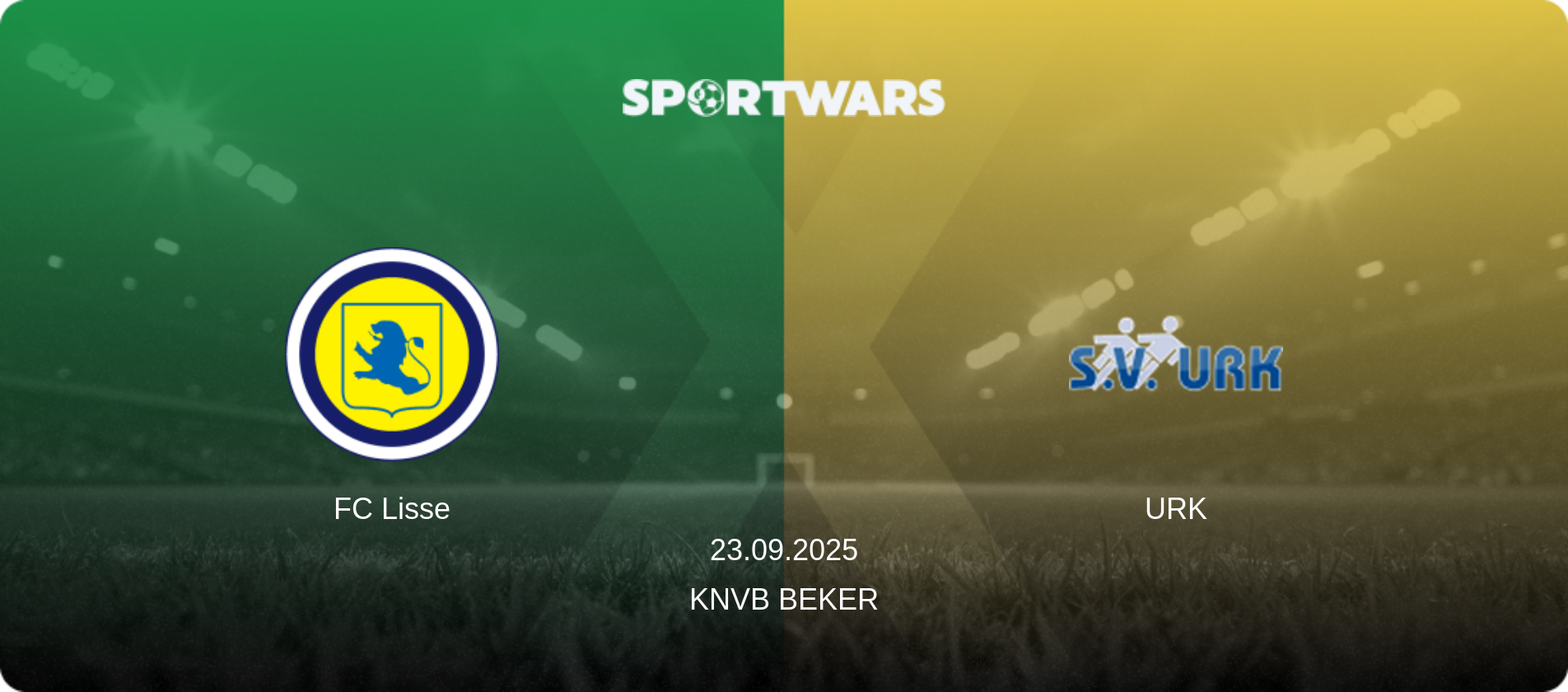 FC Lisse — URK, 23.09.2025 — KNVB Beker (match preview)
