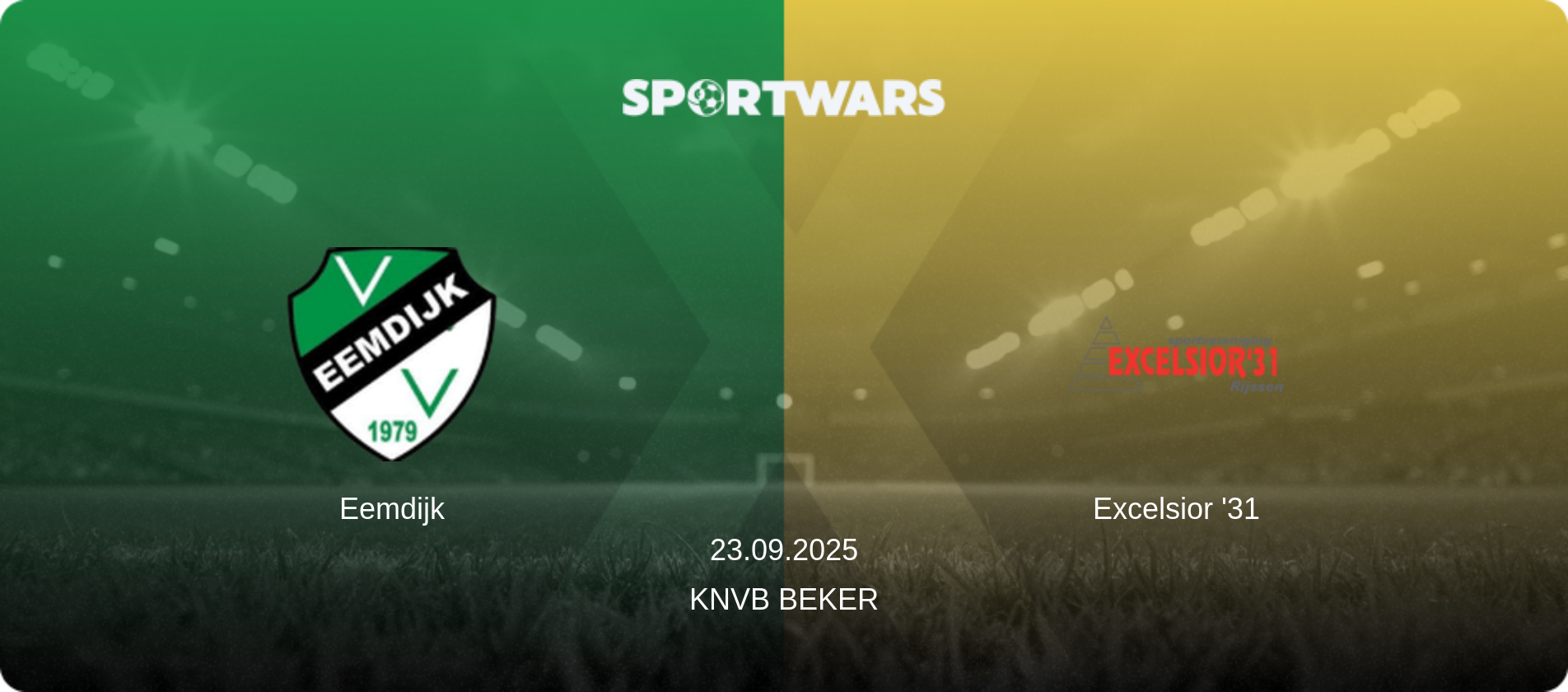 Eemdijk — Excelsior '31, 23.09.2025 — KNVB Beker (match preview)