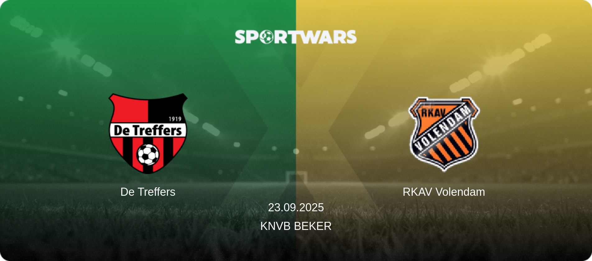 De Treffers — RKAV Volendam, 23.09.2025 — KNVB Beker (match preview)