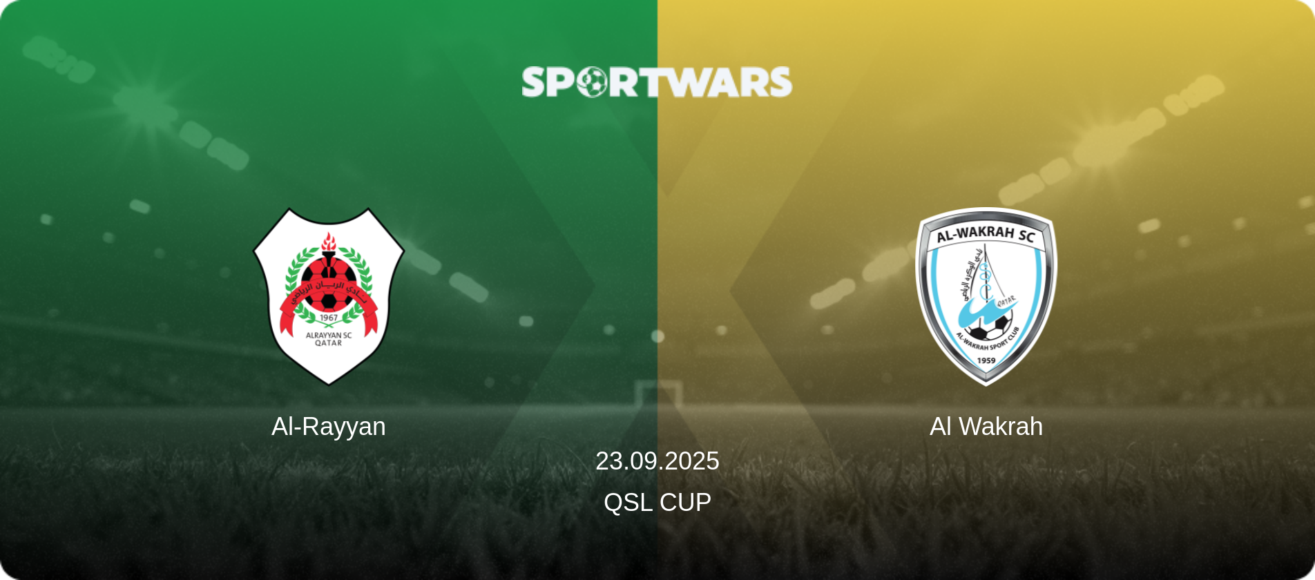 Al-Rayyan — Al Wakrah, 23.09.2025 — QSL Cup (match preview)