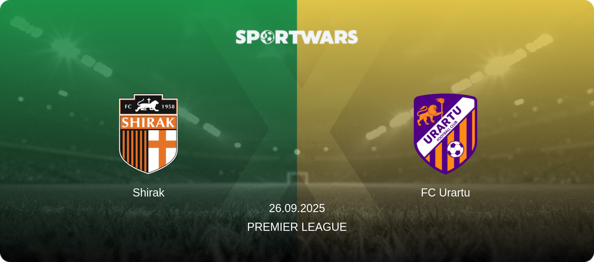 Shirak — FC Urartu, 26.09.2025 — Premier League (match preview)