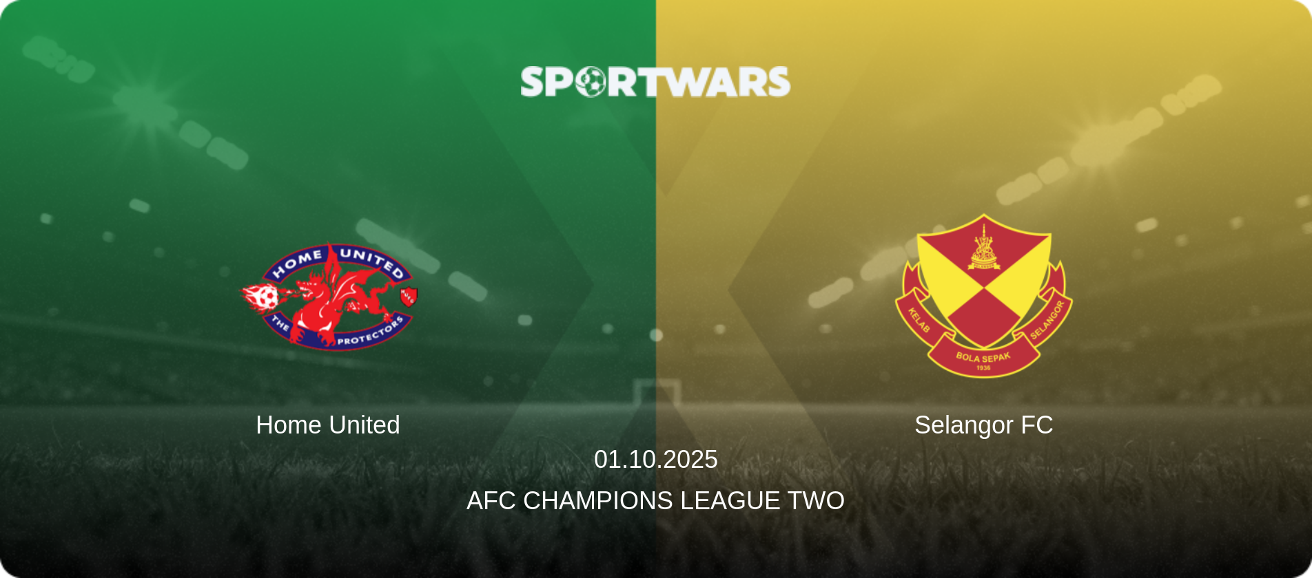 Home United — Selangor FC, 01.10.2025 — AFC Champions League Two (match preview)