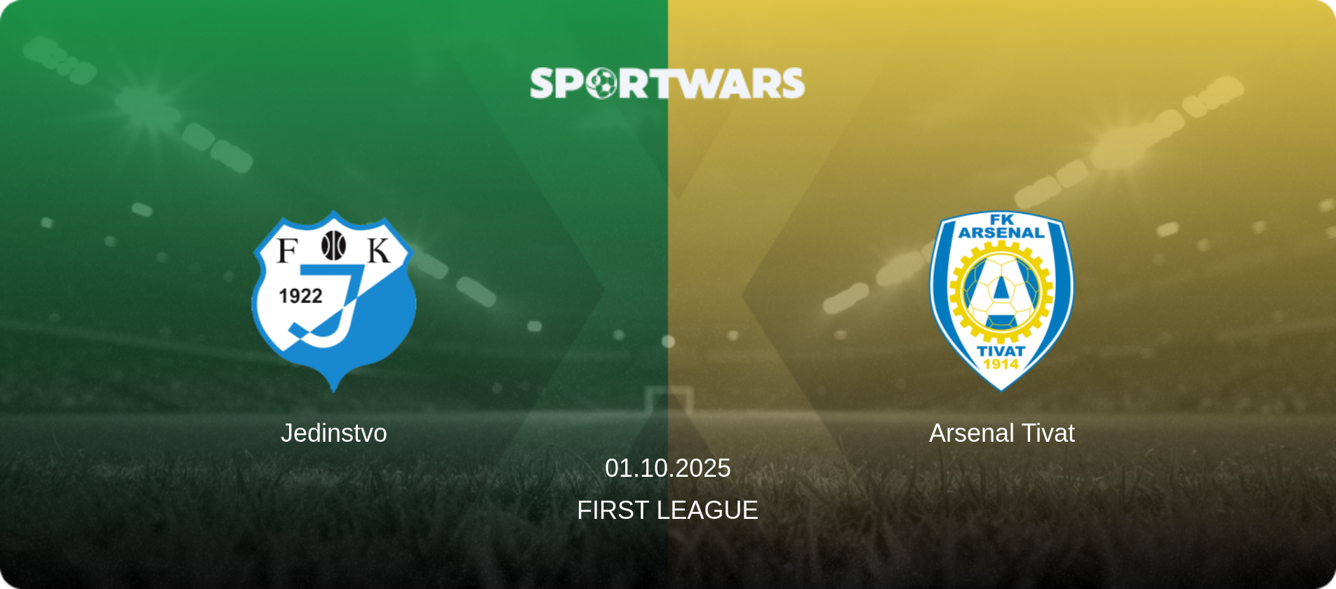 Jedinstvo — Arsenal Tivat, 01.10.2025 — First League (match preview)