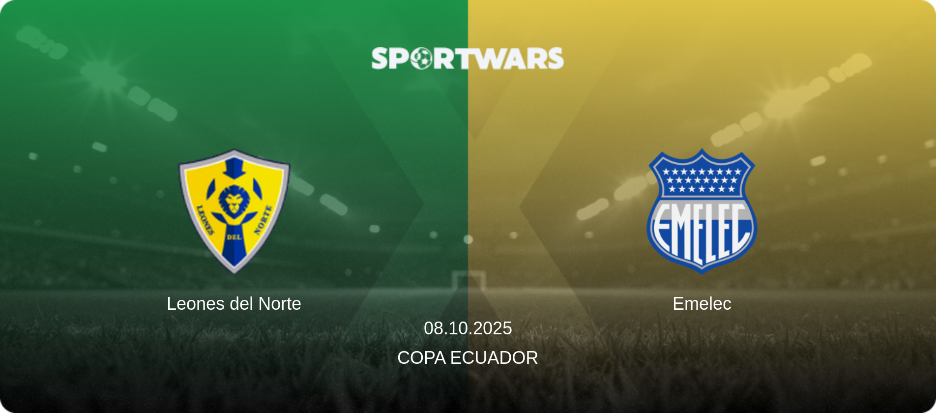 Leones del Norte — Emelec, 08.10.2025 — Copa Ecuador (match preview)
