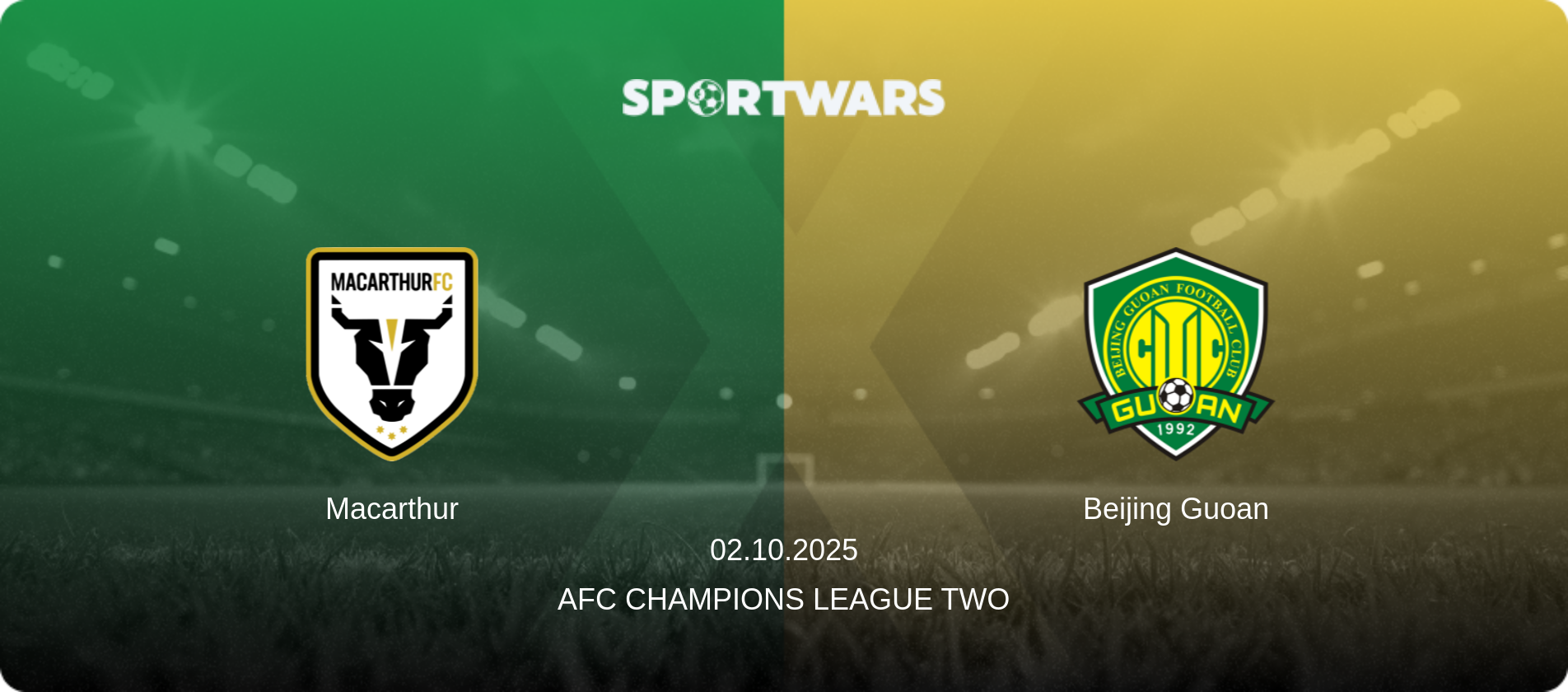 Macarthur — Beijing Guoan, 02.10.2025 — AFC Champions League Two (match preview)