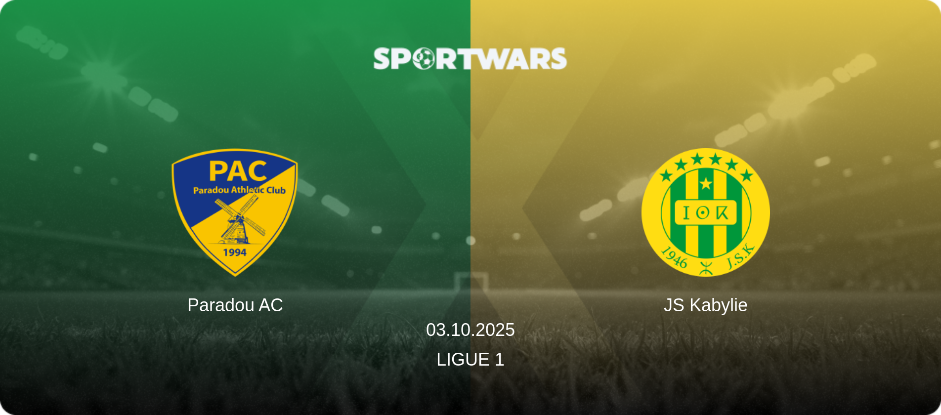Paradou AC — JS Kabylie, 03.10.2025 — Ligue 1 (match preview)