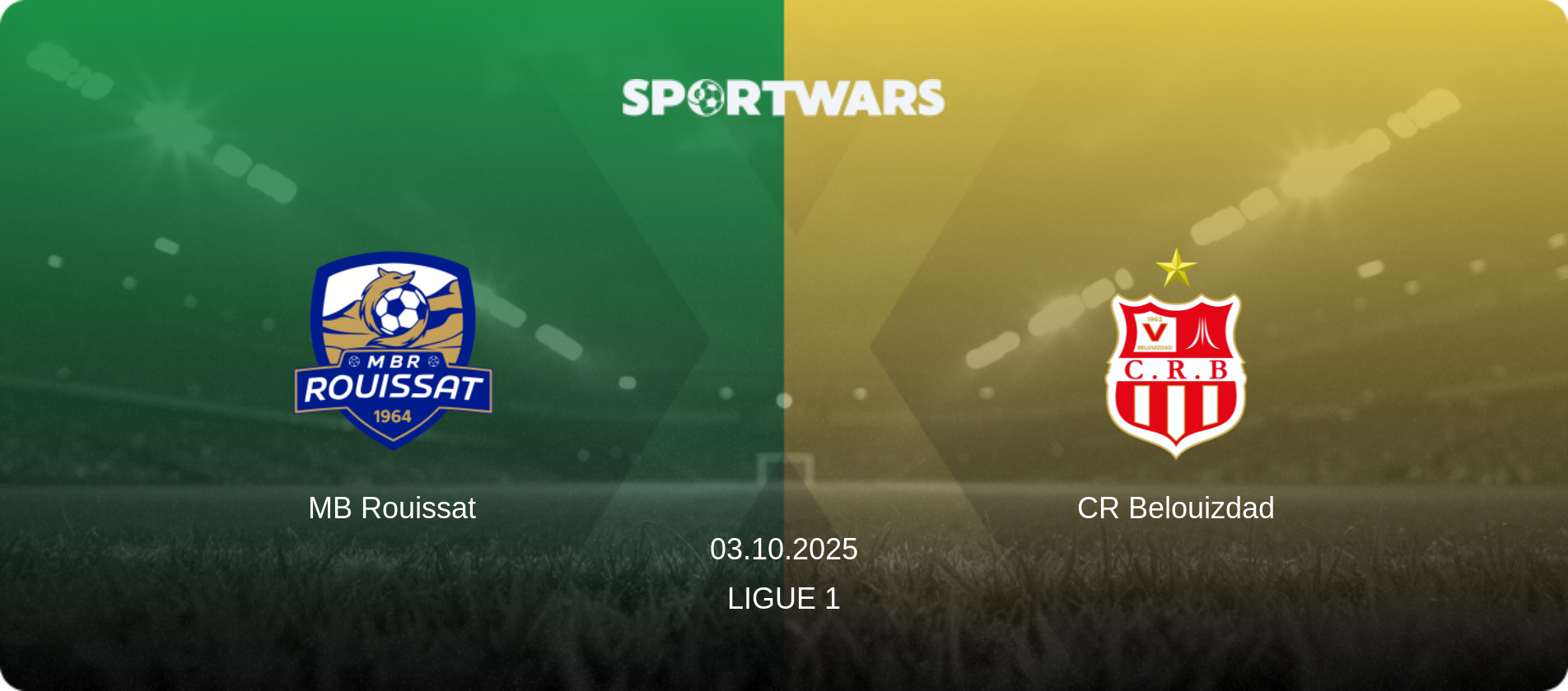 MB Rouissat — CR Belouizdad, 03.10.2025 — Ligue 1 (match preview)
