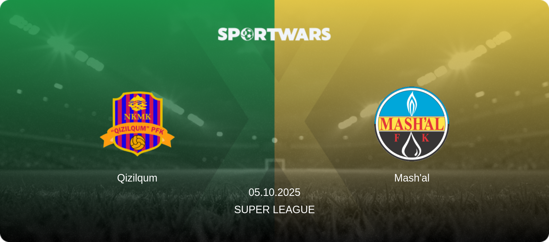 Qizilqum — Mash'al, 05.10.2025 — Super League (match preview)