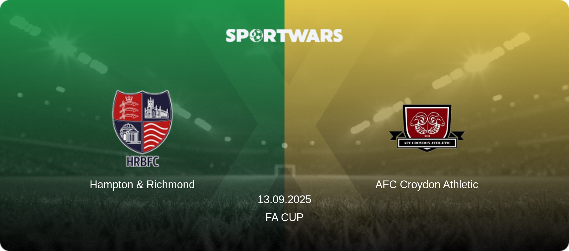 Hampton & Richmond — AFC Croydon Athletic, 13.09.2025 — FA Cup (match preview)