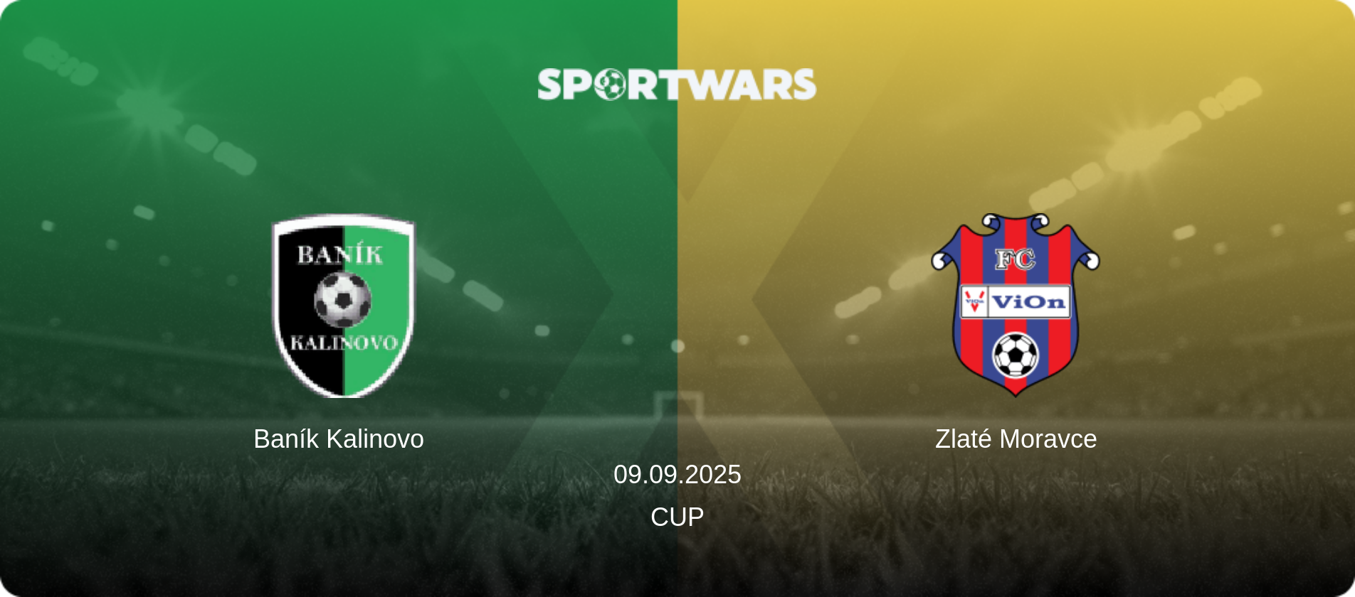 Baník Kalinovo — Zlaté Moravce, 09.09.2025 — Cup (match preview)