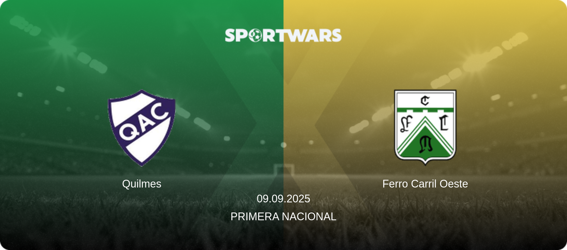 Quilmes — Ferro Carril Oeste, 09.09.2025 — Primera Nacional (match preview)