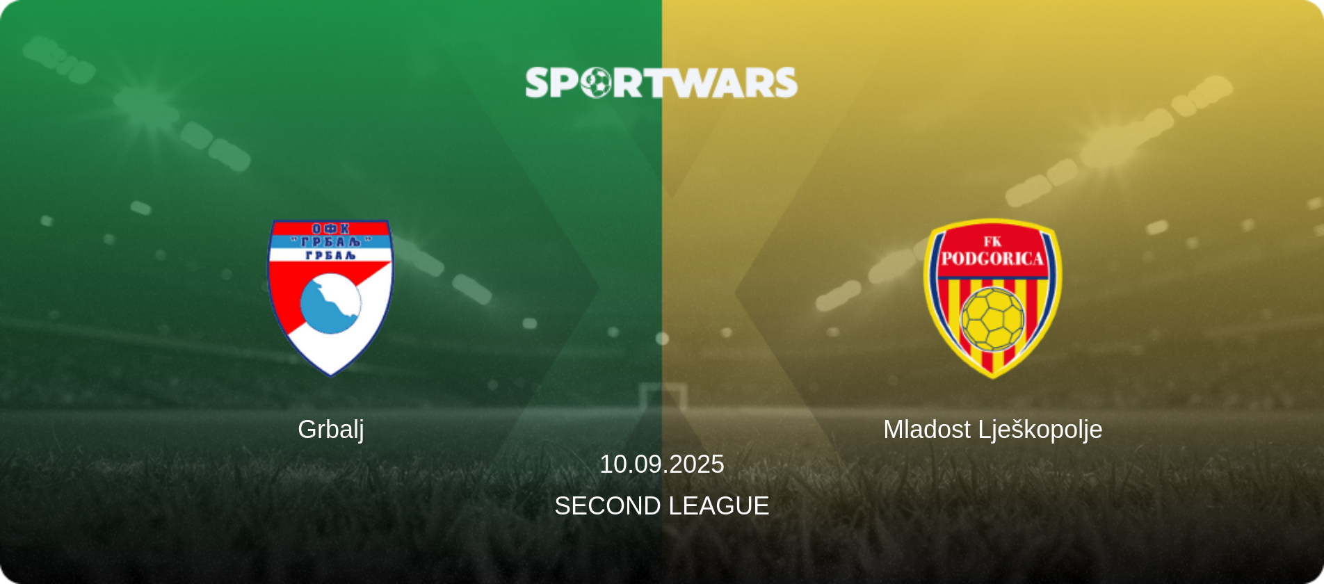 Grbalj — Mladost Lješkopolje, 10.09.2025 — Second League (match preview)