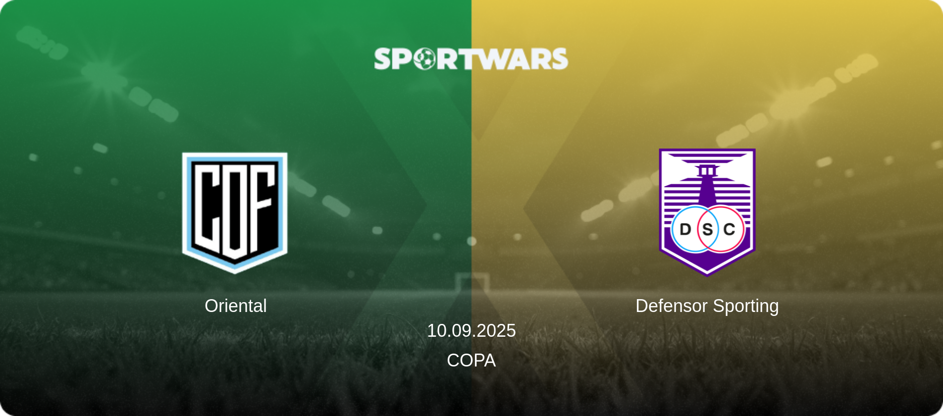 Oriental — Defensor Sporting, 10.09.2025 — Copa (match preview)