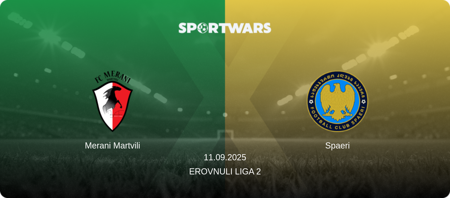 Merani Martvili — Spaeri, 11.09.2025 — Erovnuli Liga 2 (match preview)