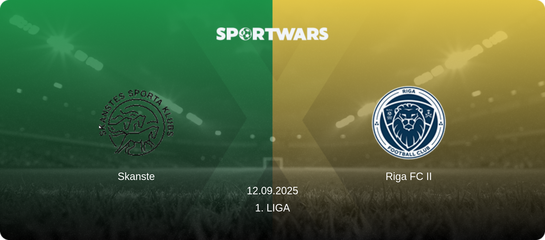 Skanste — Riga FC II, 12.09.2025 — 1. Liga (match preview)