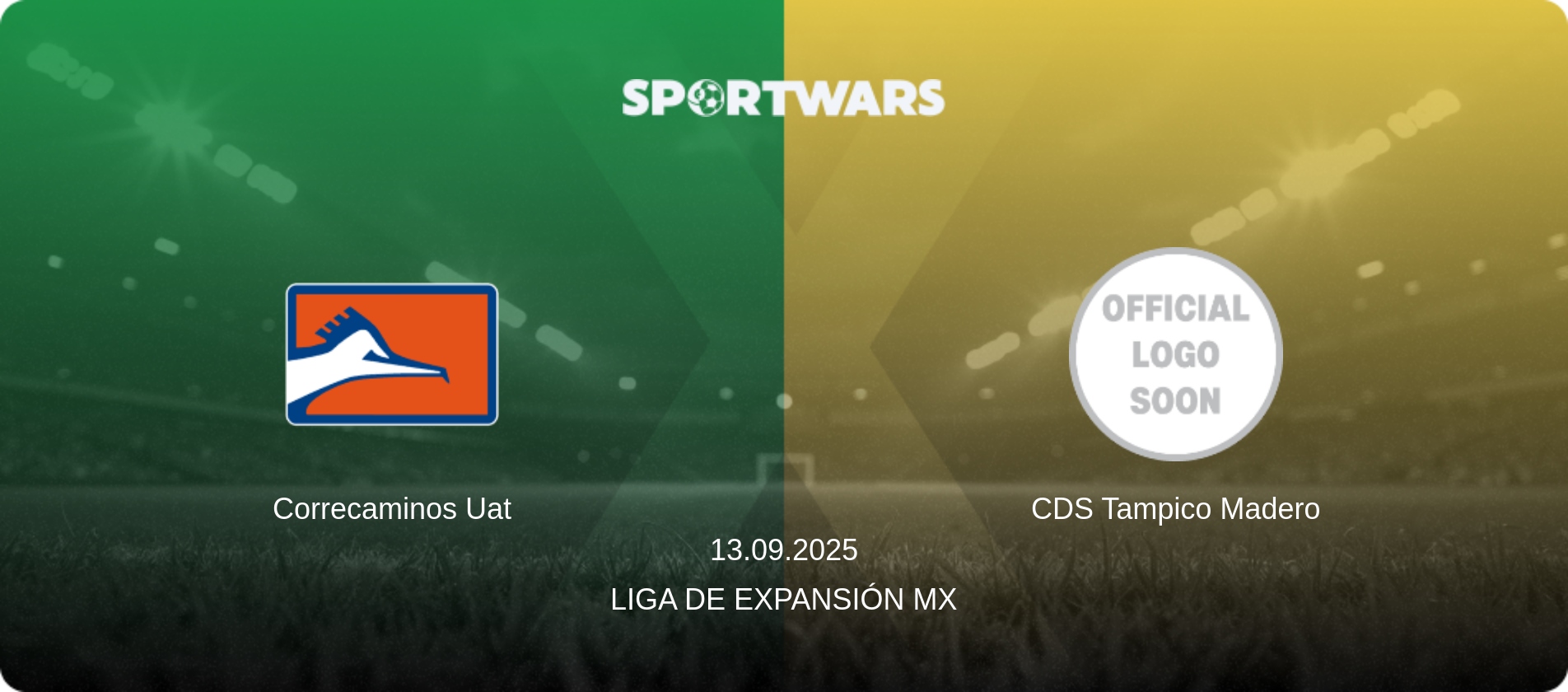 Correcaminos Uat — CDS Tampico Madero, 13.09.2025 — Liga de Expansión MX (match preview)