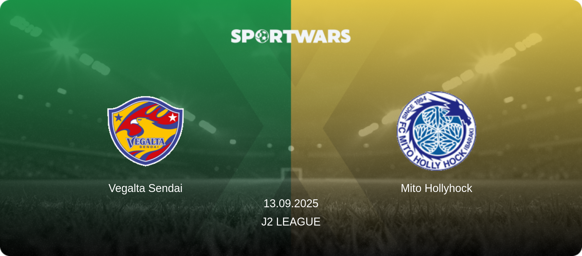 Vegalta Sendai — Mito Hollyhock, 13.09.2025 — J2 League (match preview)