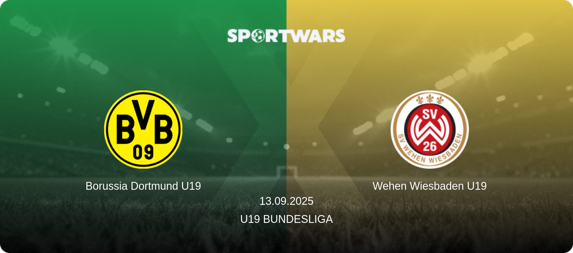Borussia Dortmund U19 — Wehen Wiesbaden U19, 13.09.2025 — U19 Bundesliga (match preview)