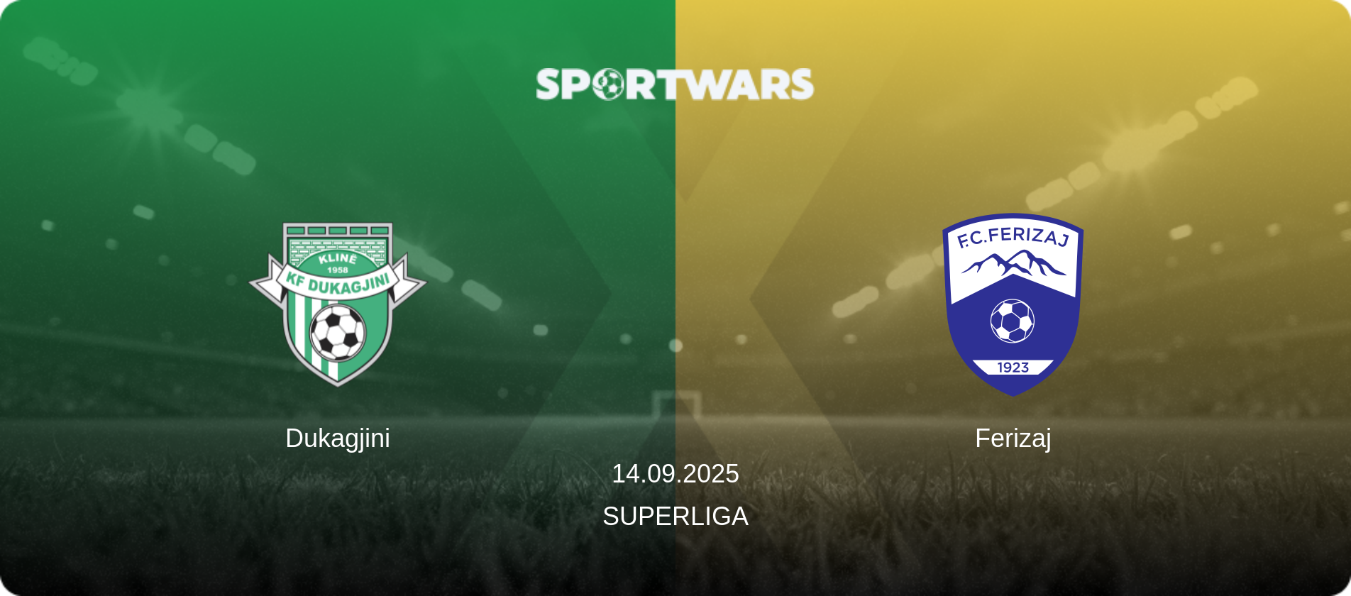 Dukagjini — Ferizaj, 14.09.2025 — Superliga (match preview)